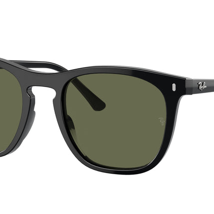 Ray-Ban RB2210F Square Sunglasses  901/58-Black 53-145-21 - Color Map Black