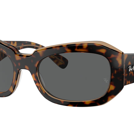 Ray-Ban BEATE RB2212 Pillow Sunglasses  1292B1-Havana On Transparent Brown 56-130-20 - Color Map Gold