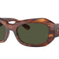 Ray-Ban BEATE RB2212 Pillow Sunglasses  954/31-Striped Havana 56-130-20 - Color Map Brown
