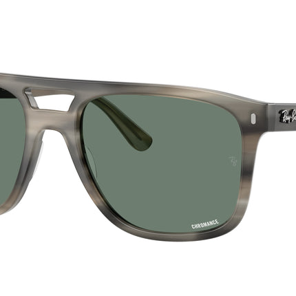 Ray-Ban RB2213CH Square Sunglasses  14243R-Havana Grey 58-150-20 - Color Map Tortoise