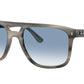 Ray-Ban RB2213 Square Sunglasses  14243F-Grey Havana 58-150-20 - Color Map Tortoise