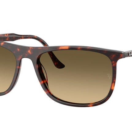 Ray-Ban RB2216 Rectangle Sunglasses  14290A-Havana Red Turtle 61-145-18 - Color Map Red