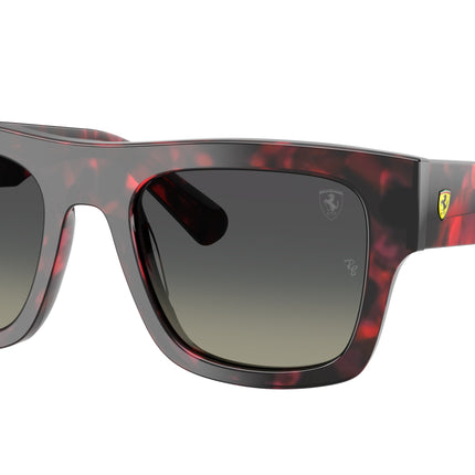 Ray-Ban RB2217M Square Sunglasses  F70511-Red Havana 53-145-21 - Color Map Tortoise