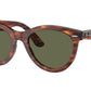 Ray-Ban WAYFARER WAY RB2241 Round Sunglasses  954/58-Striped Havana 54-150-21 - Color Map Brown