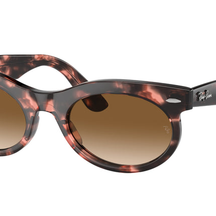 Ray-Ban WAYFARER OVAL RB2242F Oval Sunglasses  133451-Pink Havana 53-150-22 - Color Map Tortoise