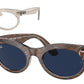 Ray-Ban WAYFARER OVAL RB2242F Oval Sunglasses  1383GG- 53-150-22 - Color Map Grey
