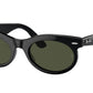 Ray-Ban WAYFARER OVAL RB2242F Oval Sunglasses  901/31-Black 53-150-22 - Color Map Black