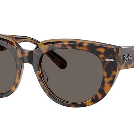 Ray-Ban DOREEN RB2286 Square Sunglasses  1292B1-Havana On Transparent Brown 52-145-20 - Color Map Gold