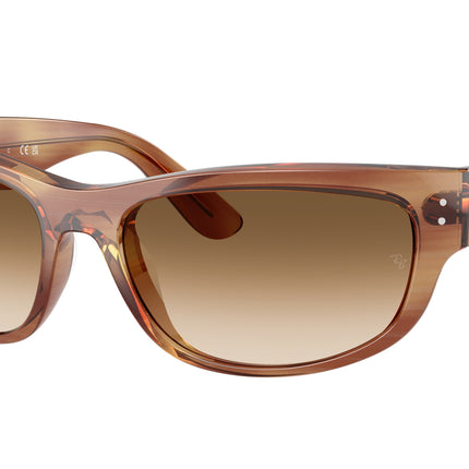 Ray-Ban MEGA BALORAMA RB2289 Pillow Sunglasses  140351-Striped Brown 63-135-19 - Color Map Tortoise