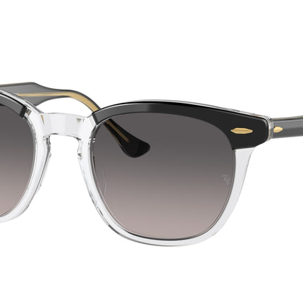 Ray-Ban HAWKEYE RB2298F Square Sunglasses  1294M3-Transparent Grey 54-145-21 - Color Map Grey