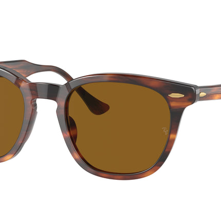 Ray-Ban HAWKEYE RB2298 Square Sunglasses  954/33-Striped Havana 52-145-21 - Color Map Brown