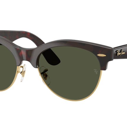 Ray-Ban CLUBMASTER WAY RB2341 Square Sunglasses  990/31-Red Havana On Gold 54-150-19 - Color Map Havana