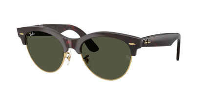 Ray-Ban CLUBMASTER WAY RB2341 Square Sunglasses  990/31-Red Havana On Gold 54-150-19 - Color Map Havana