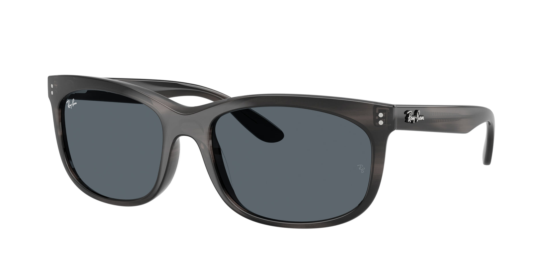 Ray-Ban BALORETTE RB2389F Pillow Sunglasses  1404R5-Striped Gray 60-145-19 - Color Map Grey