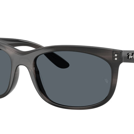 Ray-Ban BALORETTE RB2389 Pillow Sunglasses  1404R5-Striped Gray 60-145-19 - Color Map Grey