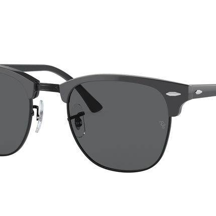 Ray-Ban CLUBMASTER RB3016 Square Sunglasses  1367B1-Grey On Black 55-150-21 - Color Map Grey