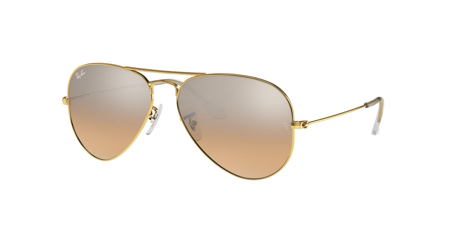 Ray-Ban AVIATOR RB3025 Pilot Sunglasses  001/3E-Arista Gold 62-140-14 - Color Map Gold