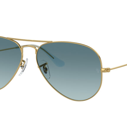 Ray-Ban AVIATOR RB3025 Pilot Sunglasses  001/3M-Gold 62-140-14 - Color Map Gold