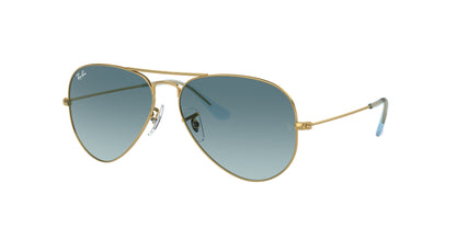 Ray-Ban AVIATOR RB3025 Pilot Sunglasses  001/3M-Gold 62-140-14 - Color Map Gold