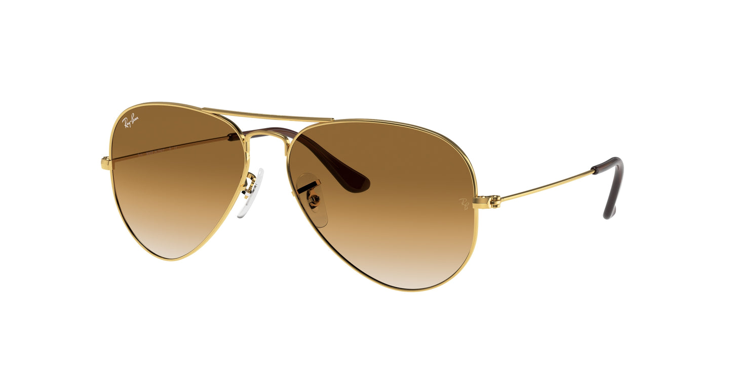 Ray-Ban AVIATOR RB3025 Pilot Sunglasses  001/51-Arista Gold 62-140-14 - Color Map Gold