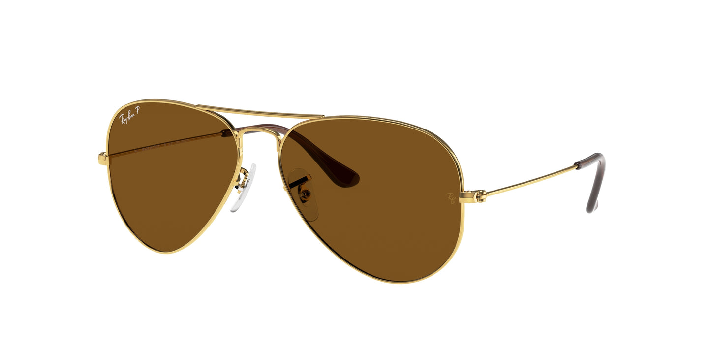 Ray-Ban AVIATOR RB3025 Pilot Sunglasses  001/57-Arista Gold 62-140-14 - Color Map Gold