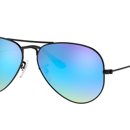 Ray-Ban AVIATOR RB3025 Pilot Sunglasses  002/4O-Black 62-140-14 - Color Map Black