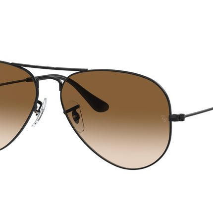 Ray-Ban AVIATOR RB3025 Pilot Sunglasses  002/51-Black 62-140-14 - Color Map Black