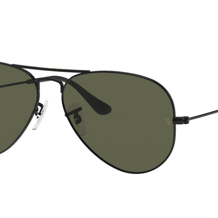 Ray-Ban AVIATOR RB3025 Pilot Sunglasses  002/58-Black 62-140-14 - Color Map Black