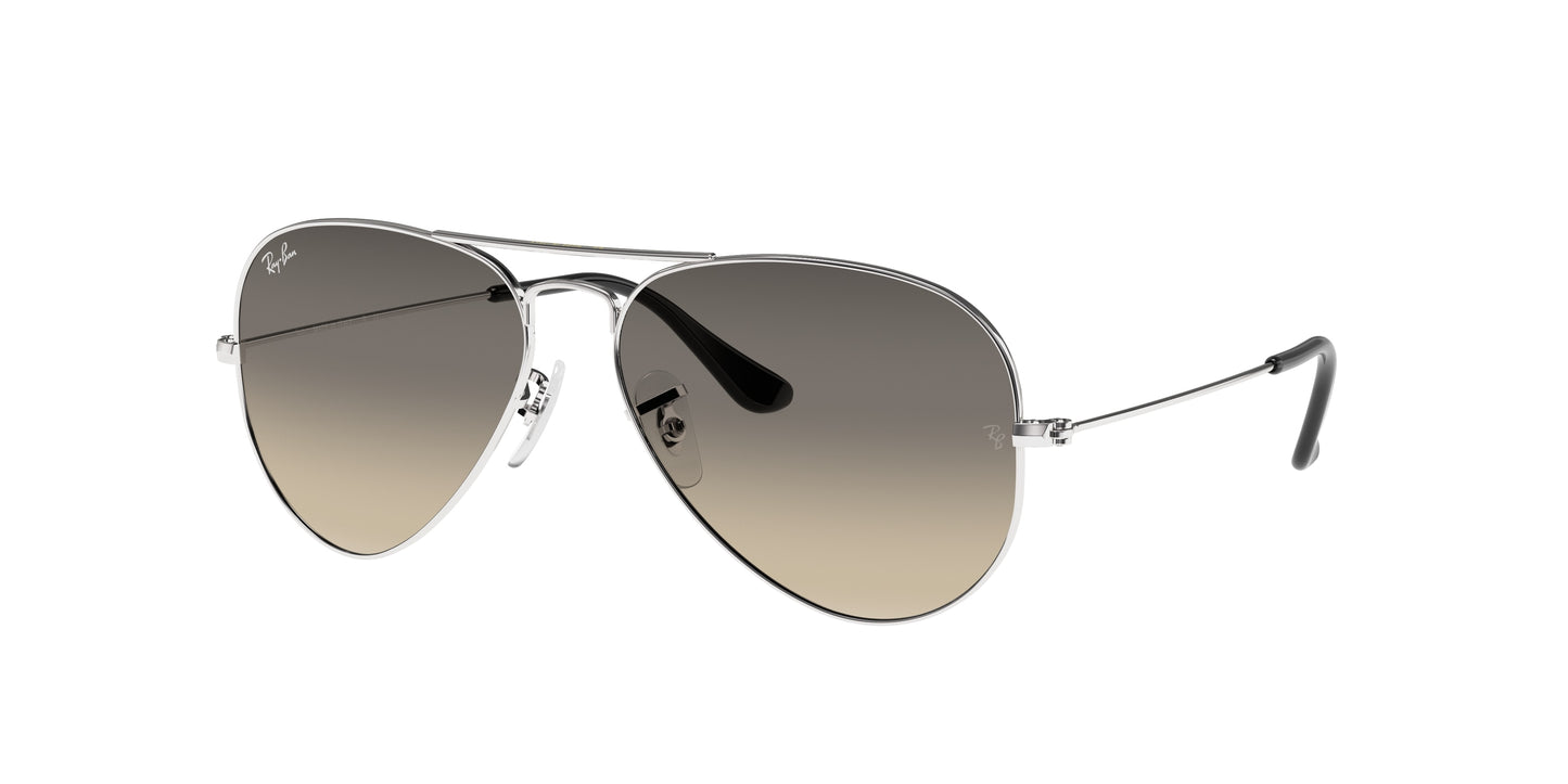 Ray-Ban AVIATOR RB3025 Pilot Sunglasses  003/32-Silver 62-140-14 - Color Map Silver