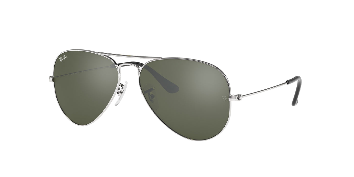 Ray-Ban AVIATOR RB3025 Pilot Sunglasses  003/40-Silver 62-140-14 - Color Map Silver