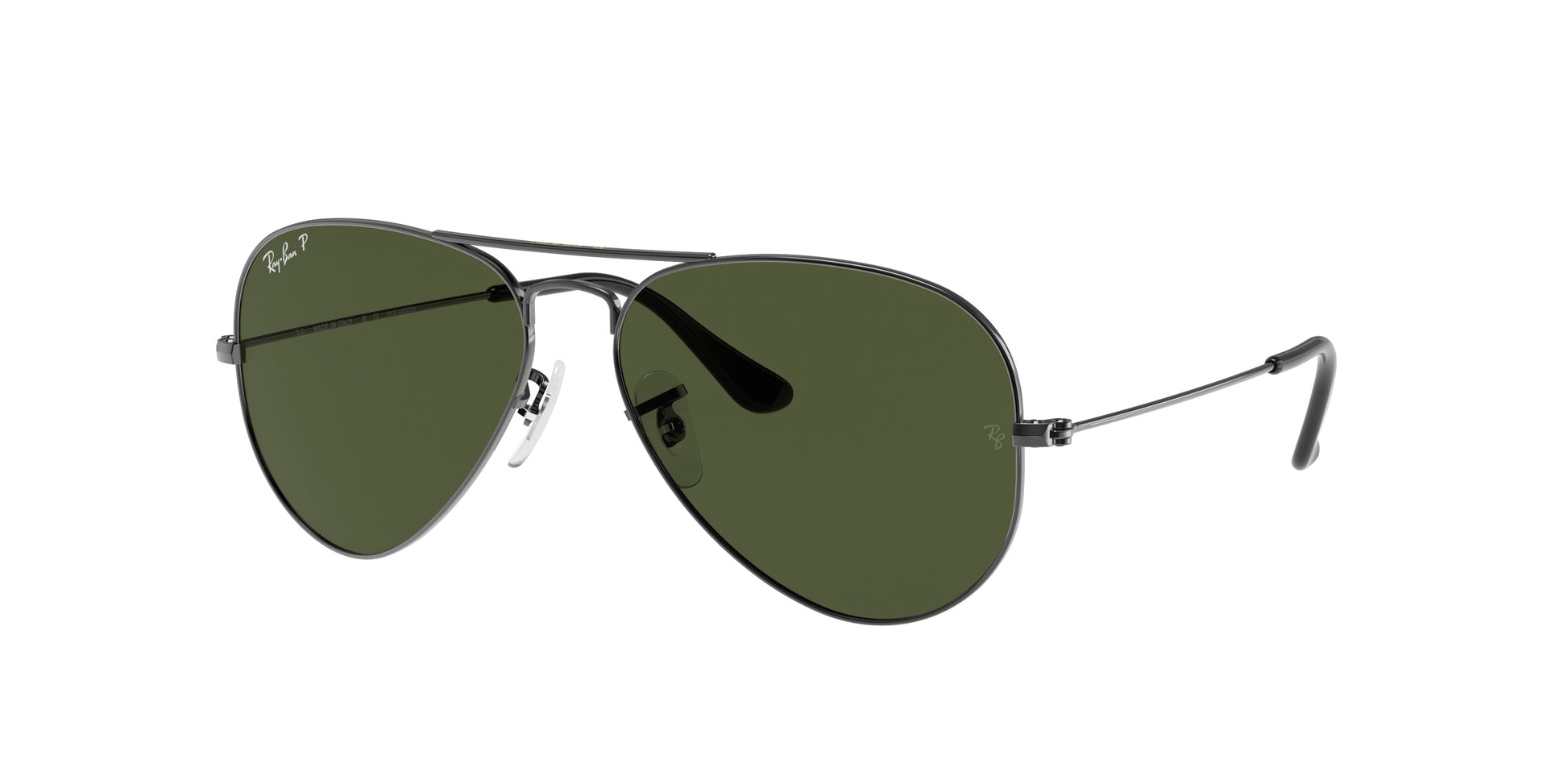 Ray-Ban AVIATOR RB3025 Pilot Sunglasses  004/58-Gunmetal 62-140-14 - Color Map Grey
