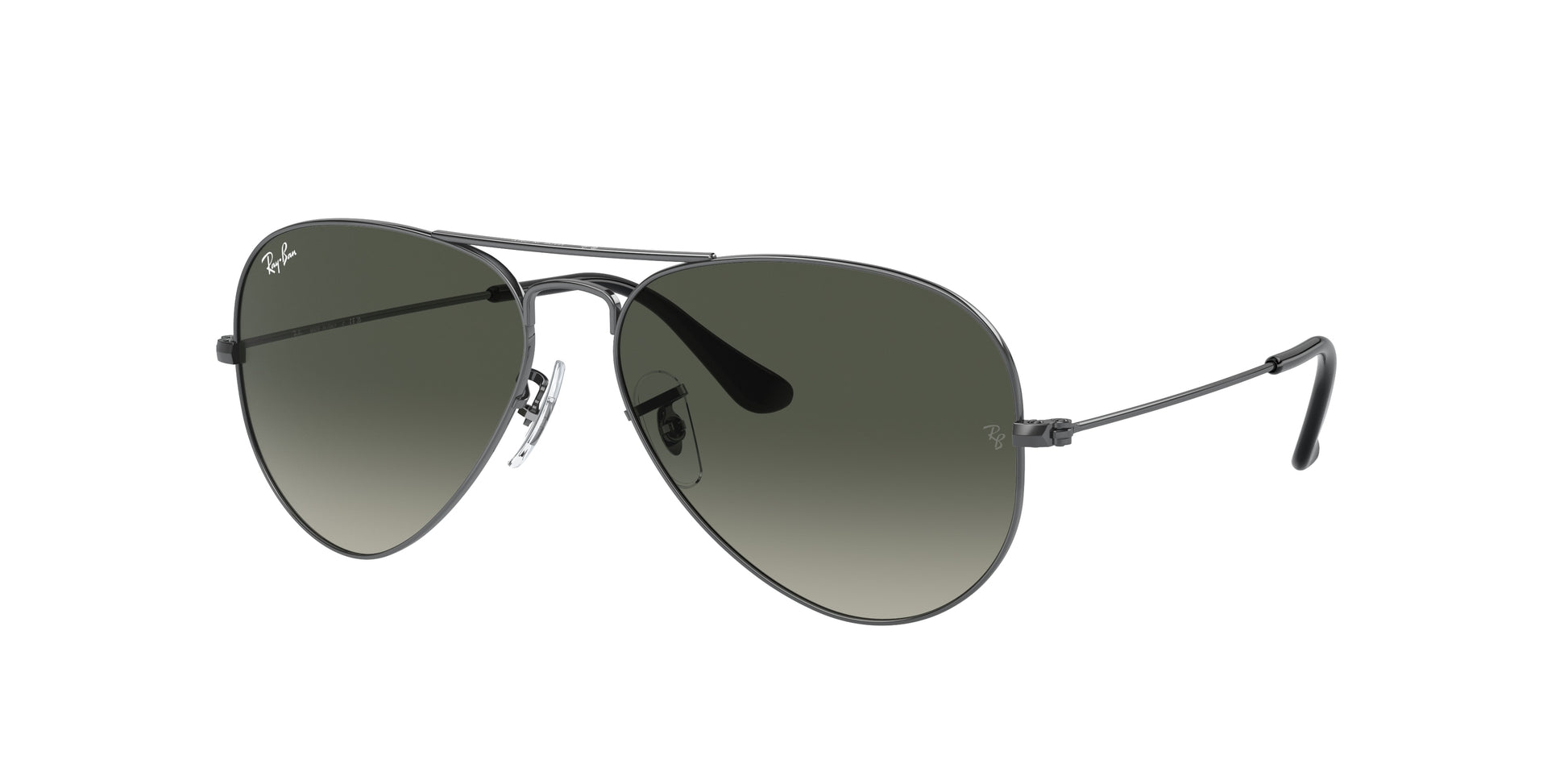 Ray-Ban AVIATOR RB3025 Pilot Sunglasses  004/71-Gunmetal 62-140-14 - Color Map Grey
