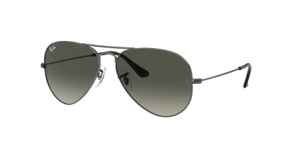 Ray-Ban AVIATOR RB3025 Pilot Sunglasses  004/71-Gunmetal 62-140-14 - Color Map Grey