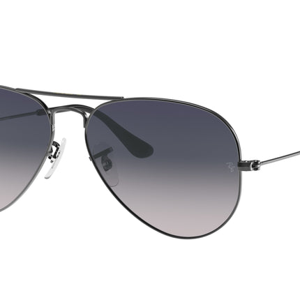 Ray-Ban AVIATOR RB3025 Pilot Sunglasses  004/78-Gunmetal 62-140-14 - Color Map Grey
