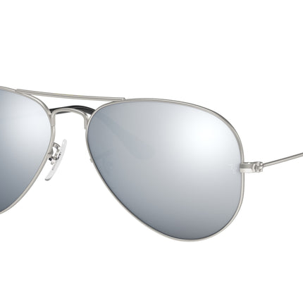 Ray-Ban AVIATOR RB3025 Pilot Sunglasses  019/W3-Silver 58-135-14 - Color Map Silver