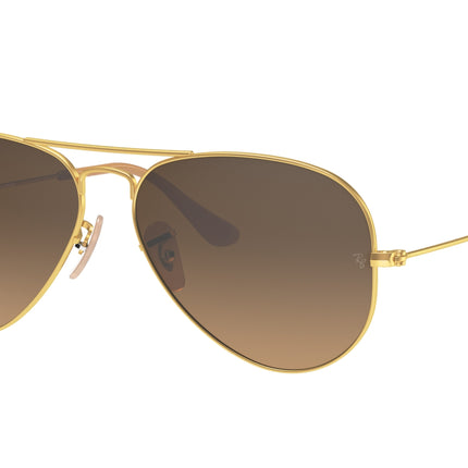 Ray-Ban AVIATOR RB3025 Pilot Sunglasses  112/M2-Gold 58-135-14 - Color Map Gold