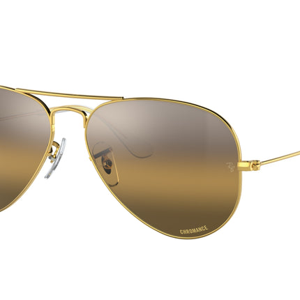 Ray-Ban AVIATOR RB3025 Pilot Sunglasses  9196G5-Gold 62-140-14 - Color Map Gold