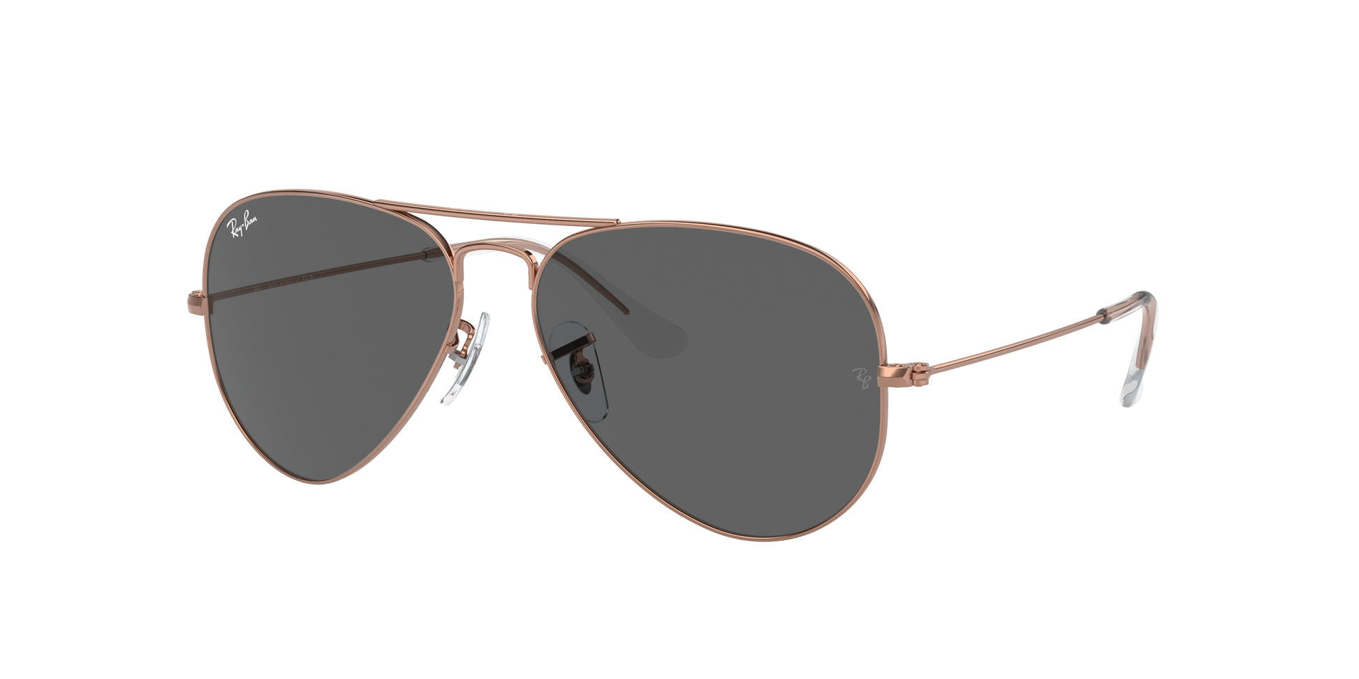 Ray-Ban AVIATOR RB3025 Pilot Sunglasses  9202B1-Rose Gold 62-140-14 - Color Map Gold
