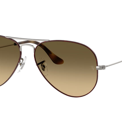 Ray-Ban AVIATOR RB3025 Pilot Sunglasses  92700A-Havana On Gunmetal 62-140-14 - Color Map Tortoise