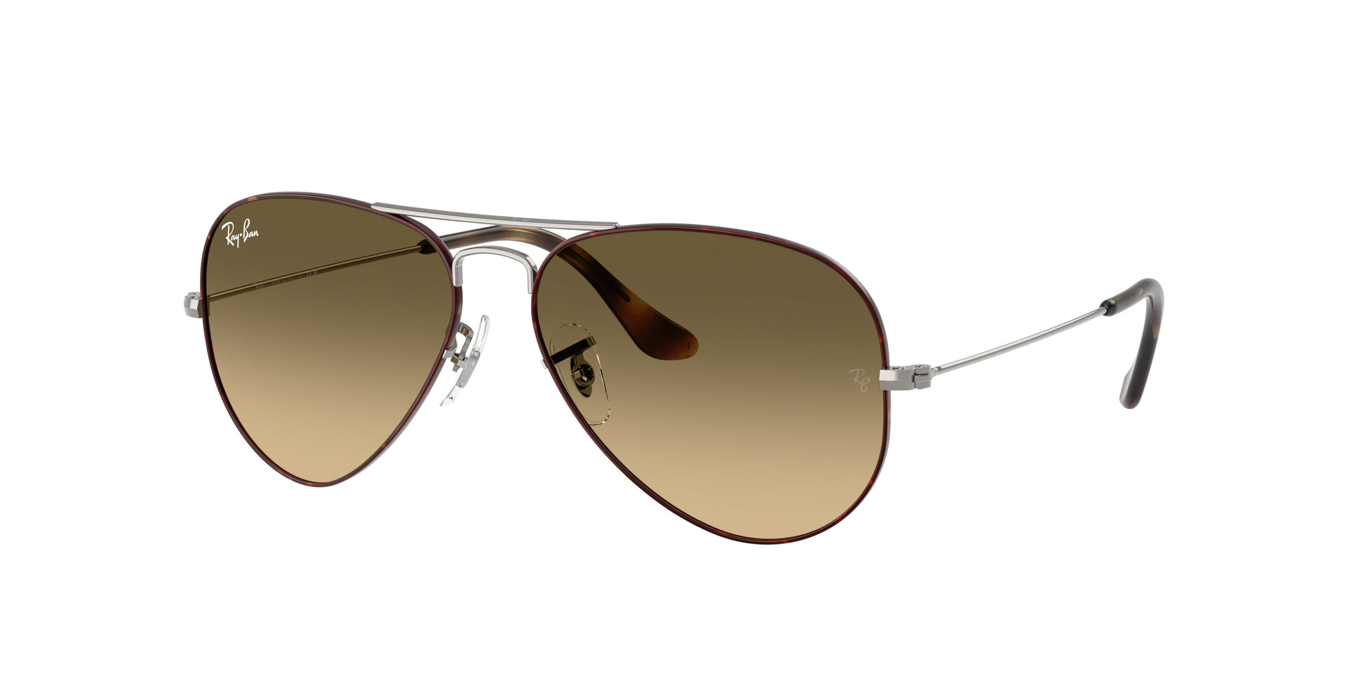 Ray-Ban AVIATOR RB3025 Pilot Sunglasses  92700A-Havana On Gunmetal 62-140-14 - Color Map Tortoise