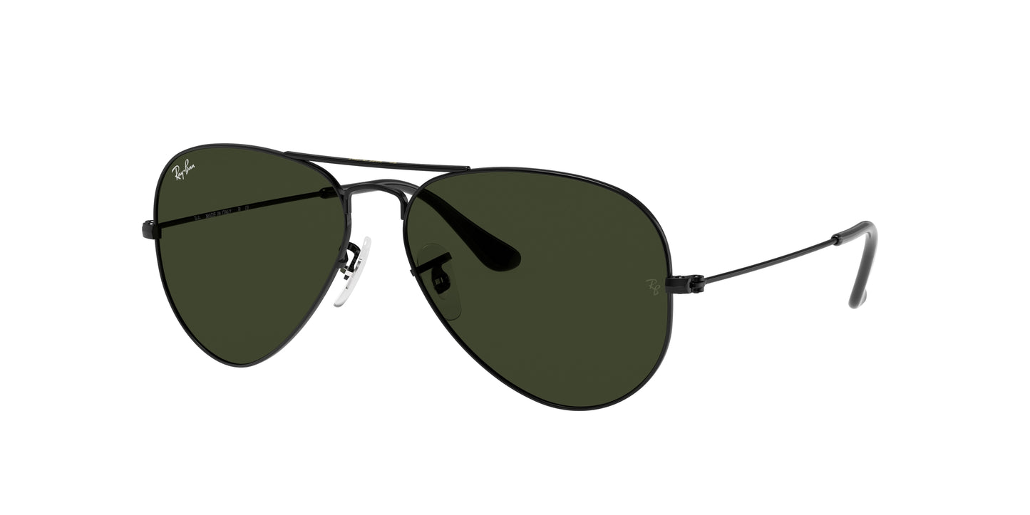 Ray-Ban AVIATOR RB3025 Pilot Sunglasses  L2823-Black 58-135-14 - Color Map Black