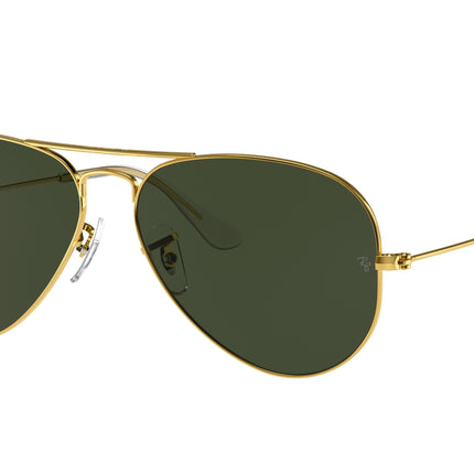 Ray-Ban AVIATOR RB3025 Pilot Sunglasses  W3234-Gold 55-135-14 - Color Map Gold