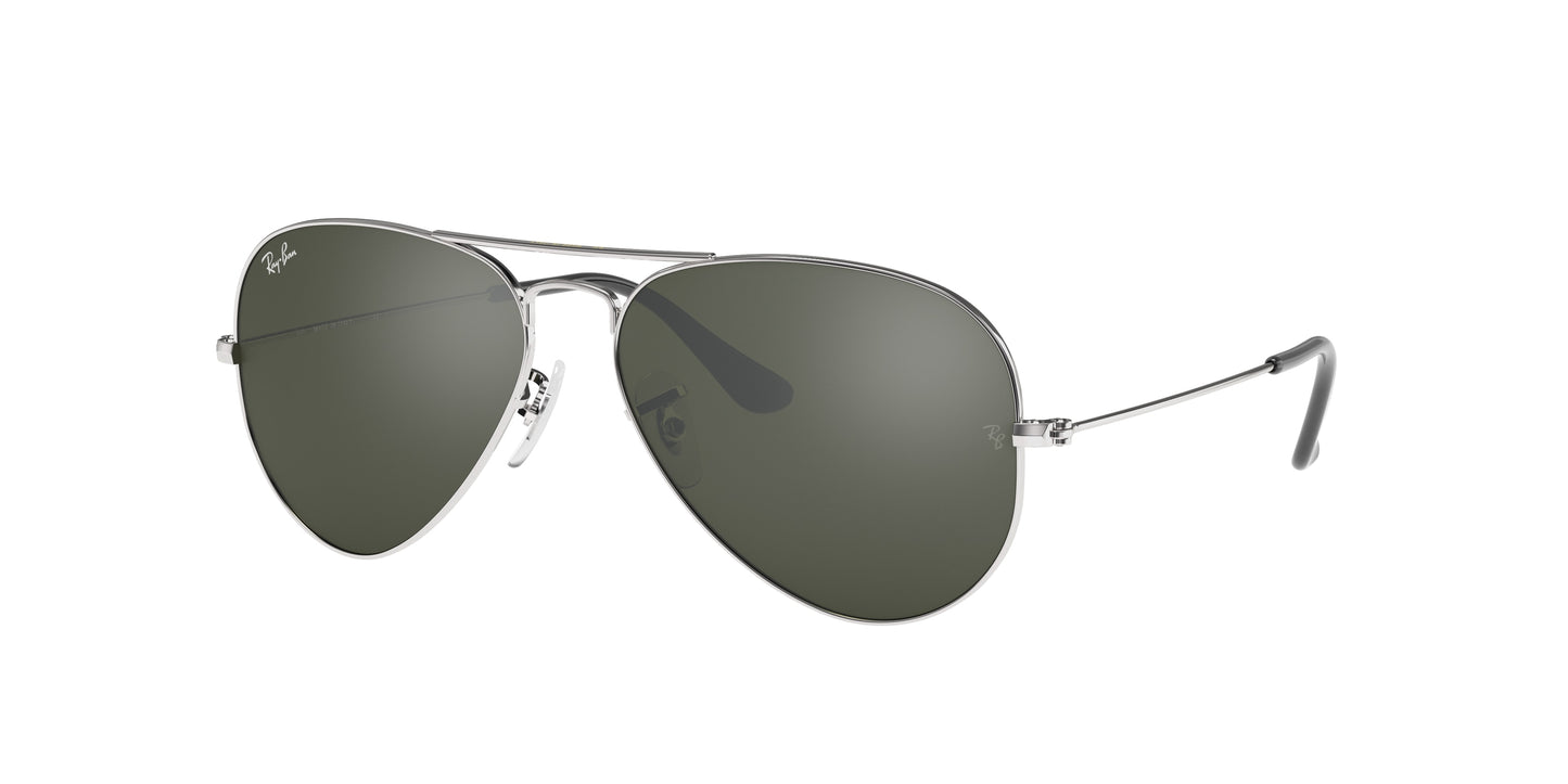 Ray-Ban AVIATOR RB3025 Pilot Sunglasses  W3277-Silver 58-135-14 - Color Map Silver