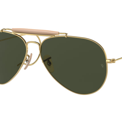Ray-Ban OUTDOORSMAN I RB3030 Pilot Sunglasses  L0216-Arista Gold 58-160-14 - Color Map Gold