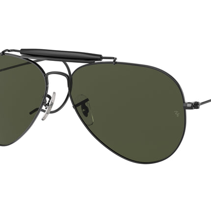 Ray-Ban OUTDOORSMAN I RB3030 Pilot Sunglasses  L9500-Black 58-160-14 - Color Map Black