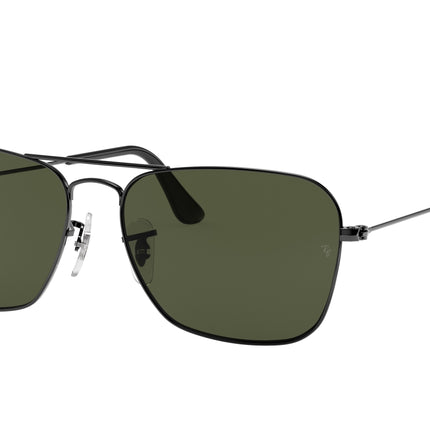 Ray-Ban CARAVAN RB3136 Square Sunglasses  004-Gunmetal 58-140-15 - Color Map Grey