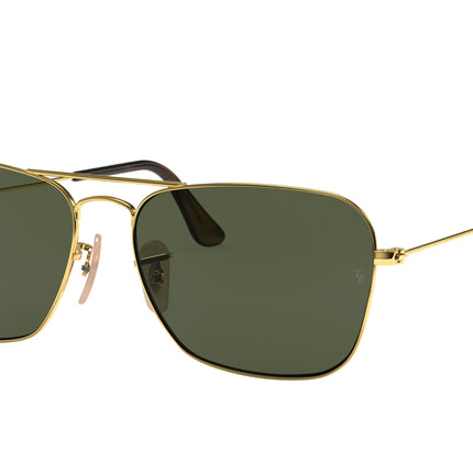 Ray-Ban CARAVAN RB3136 Square Sunglasses  181-Arista Gold 58-140-15 - Color Map Gold