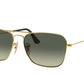 Ray-Ban CARAVAN RB3136 Square Sunglasses  181/71-Gold 58-140-15 - Color Map Gold