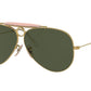 Ray-Ban SHOOTER RB3138 Pilot Sunglasses  001-Gold 62-140-9 - Color Map Gold