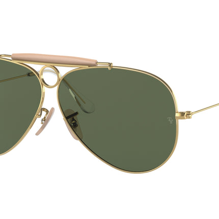 Ray-Ban SHOOTER RB3138 Pilot Sunglasses  W3401-Arista Gold 58-135-9 - Color Map Gold